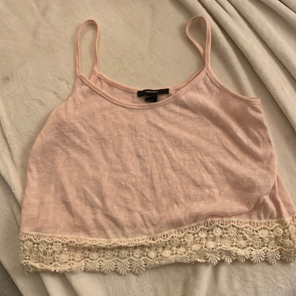 Light pink forever 21 tank top size small